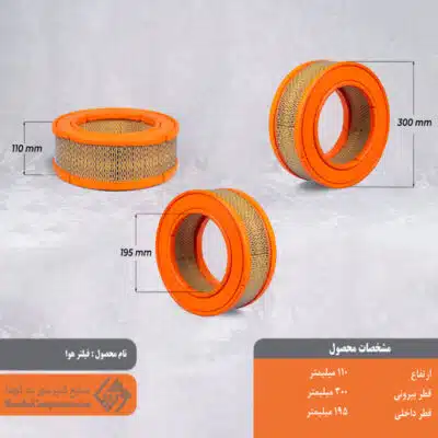 فیلتر هوا اسکرو 300*110