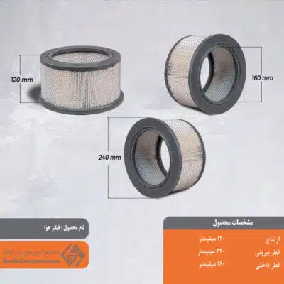 فیلتر هوا اسکرو 230*115