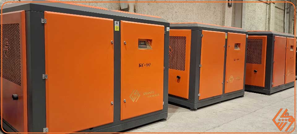 سیستم کوپل مستقیم بدون تسمه کمپرسور 90 کیلووات